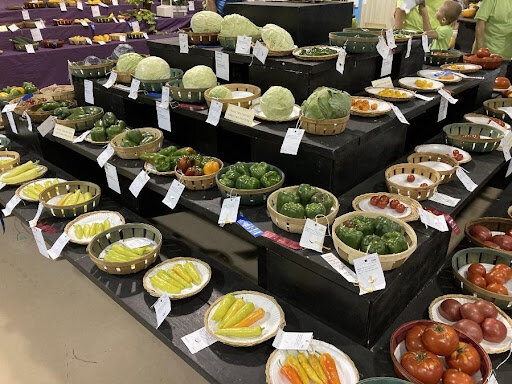 Produce on display in the WV Building&nbsp;